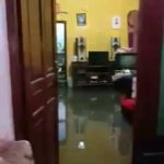 Akibat Curah Hujan Yang Cukup Tinggi Tembok Saluran Irigasi Roboh, Sejumlah Rumah Warga Di Dusun Kaliwon Desa Maleber Terendam Air