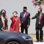 Megawati Berkebaya Merah Hadiri Pelantikan Presiden Korsel