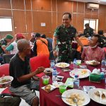 Peringati HUT ke 77 TNI, Kodim 0726/Sukoharjo undang Tukang Becak Makan Bersama